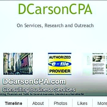 DCarsonCPA Accounting, Taxes, Financials, Analysis, Advisory, Analyst ++
