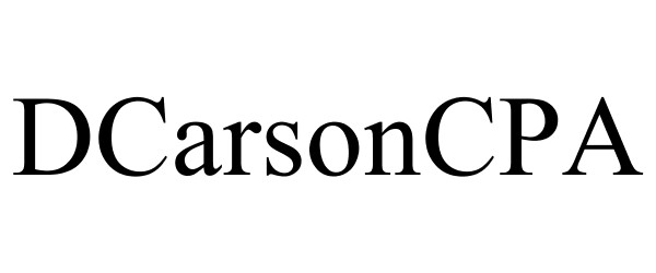 DCarsonCPA for Financial Decision Makers