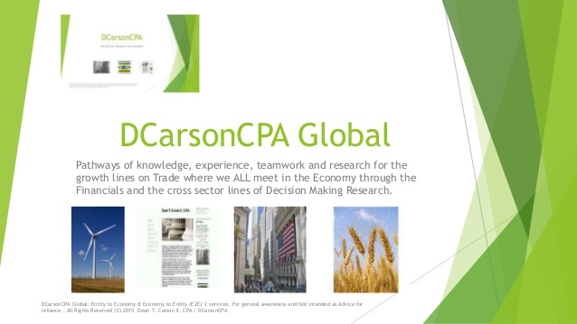 DCarsonCPA Domestic and Global Services and Applied Research