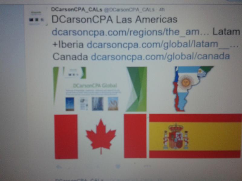 DCarsonCPA Global  the Americas Lines on Regional Services and Research